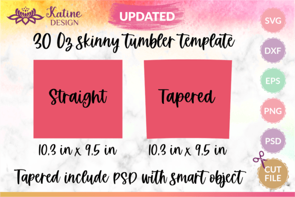 30 Oz Skinny Tumbler Graphic Template Review