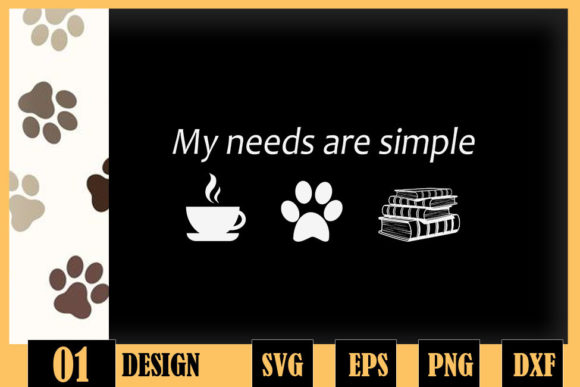 Book Coffee Dog Lover Paw Graphics & Crafts Review