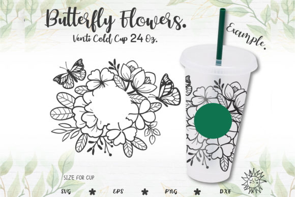 Butterfly Floral Venti Full Wrap Cup: A Designer's Review