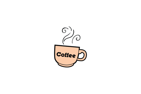 Coffee Cup Glass Icon Stickers SVG: Icons & Graphics for Local Branding