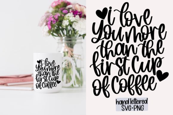 Coffee Quote SVG: Hand Lettered Graphics for Crafts