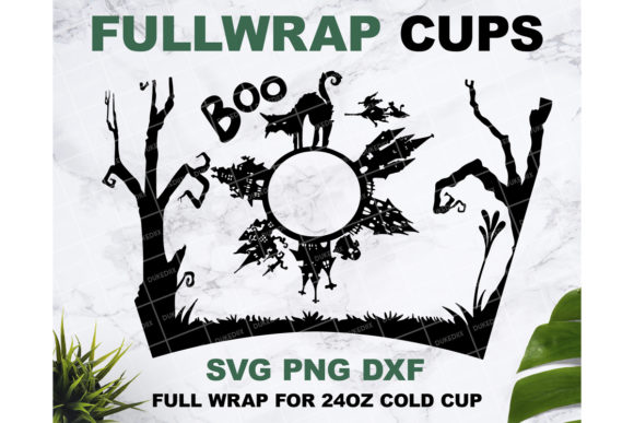 Halloween 24 Oz Starbucks Cup Graphics & Print Templates