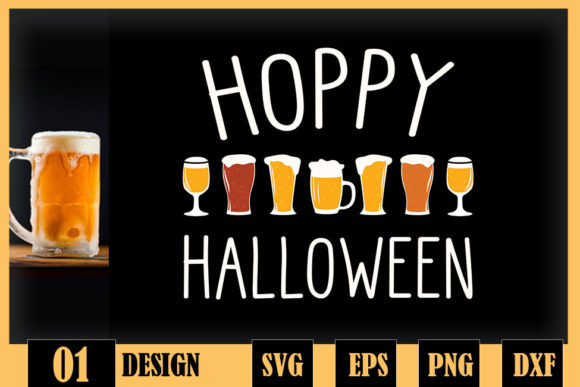 Hoppy Halloween Beer Graphics for Crafts
