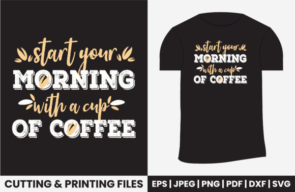 Morning Coffee Graphics for Print Templates