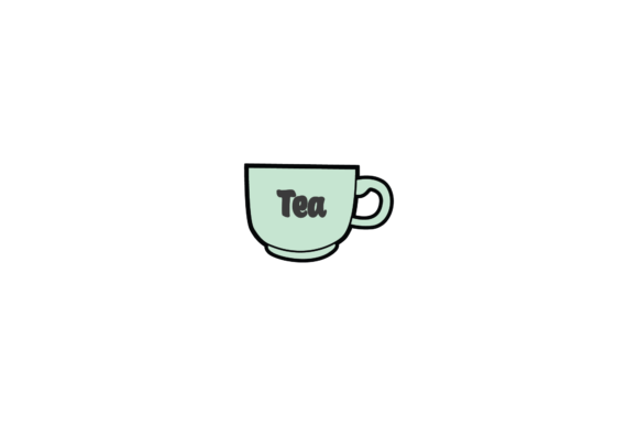 Tea Cup Glass Breakfast Icon SVG Graphics & Icons