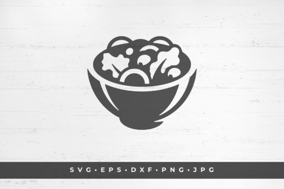 Vegetable Salad Healthy Organic Food Graphics & Illustrations
