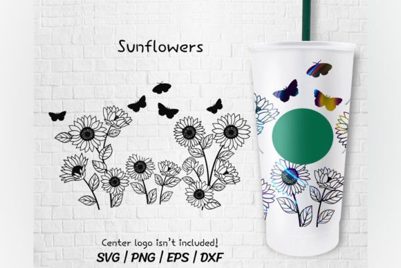 Wild Floral Butterfly, Venti Cold Cup 24